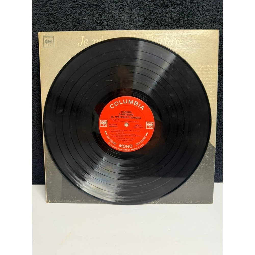 Barbra Streisand Je m'appelle Barbra Vinyl Record 1966 Columbia Mono CL 2547 - Picture 3 of 6